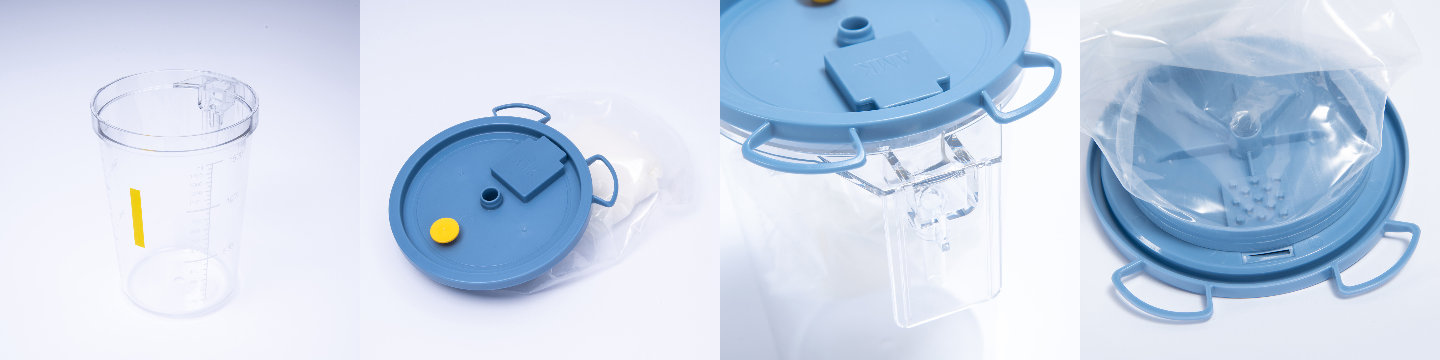 Medical Suction Liner With Filter and Solidifying Agent