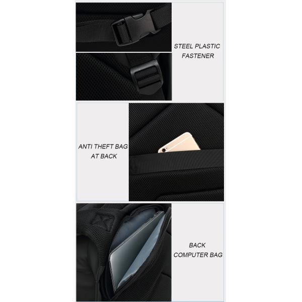 Air Cushion Belt Waterproof Men Business Backpack 20-35 Litre