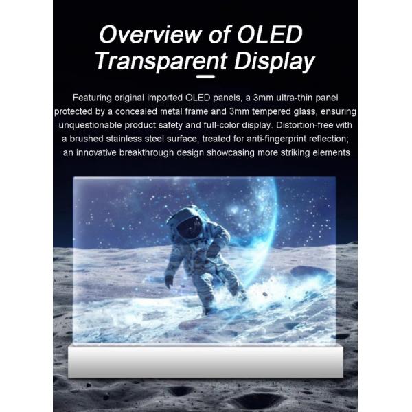 30Inch Touch Cutting Edge Transparent Oled Monitor Exhibitions Charm Suitable In Stock