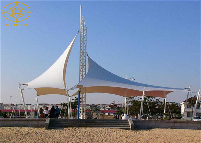 China 1100g Fabric Shade Structures Flame Retardant Fashionable Style Heat Resistant wholesale