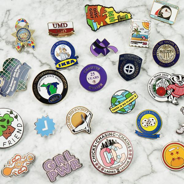 Manufacturer Custom Fashion Pins Metal Logo Badges Brooch Hard Soft Enamel Pins Lapel Pins For Clothes Decorative Hard Enamel Badge Fashion Jersey