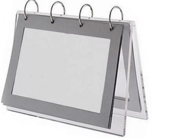 Quality Custom Clear Acrylic Calendar Display Stand Double Sided Picture Frame for sale