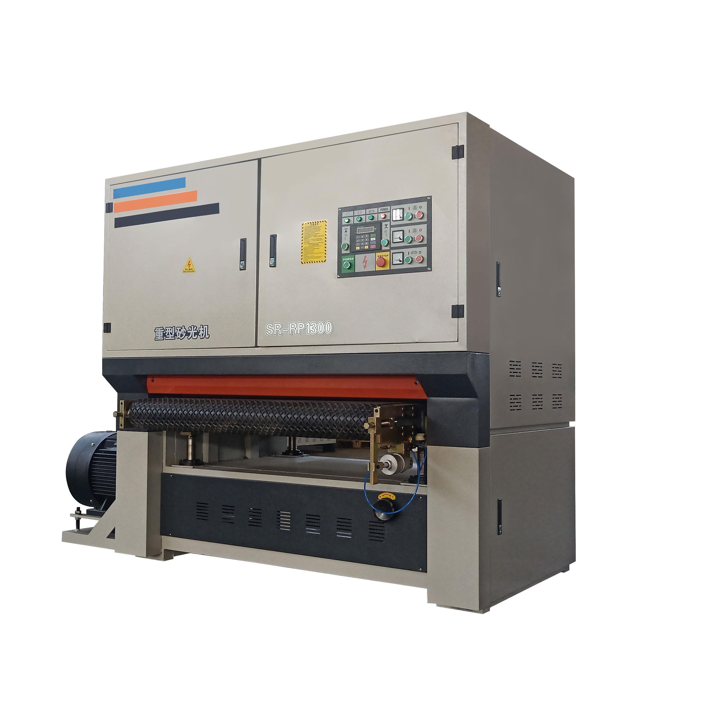 Wood Board Edge Brush Sander Drum Sanding Machine for Various Shapes Frequency Control