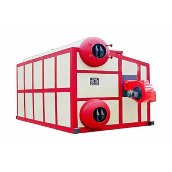Double Tank Gas Fired Hot Water Boiler Corrugated Full Docking Welded