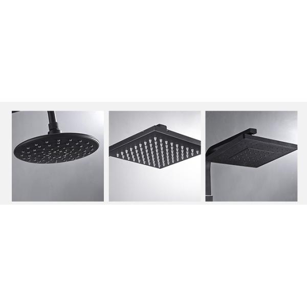 Rotation Matte Black Wall Mount 4way Rain Shower Faucets