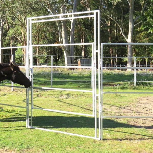Australia Hot dipped galvanized 1.8m height livestock steel horse fence panels