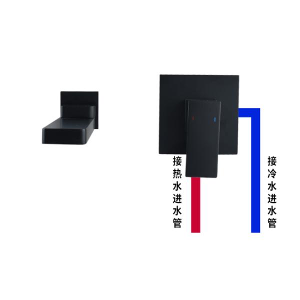 Wall Mounted European Swing Wash ODM Concealed Basin Mixer