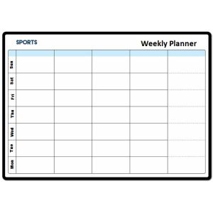 Monthly Planner Dry Erase Board Aluminium Alloy Frame SGS Certification