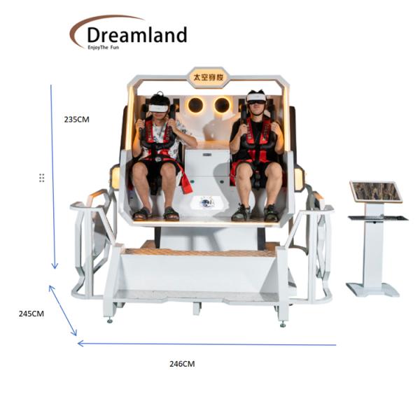 Dreamland Exclusive Version Vitual Worlds VR Immersive 9D VR Virtual Reality Experience VR Panda Warrior with 720 Degree Rotation Simulator
