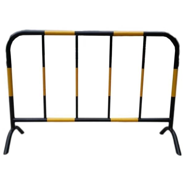Quality 48mm O.D Metal Heavy Duty Crowd Control Barriers Removable Fixed for sale