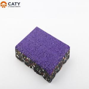 China Shockproof Playground Rubber Floor Tiles Wear Resistant Practical on sale