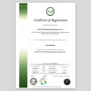 Wuxi hekuang Intelligent Technology Co., Ltd. Certifications