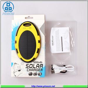 China Solar power bank 5000mah for smartphone wholesale