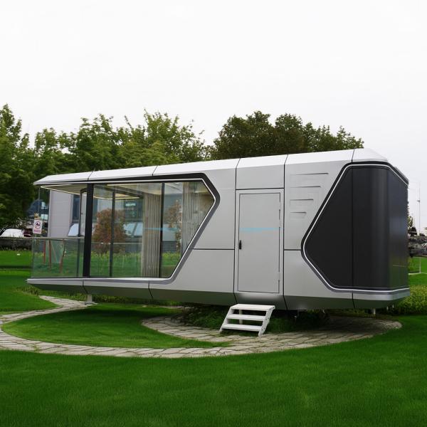 38 M2 Model E7 Solar Capsule House With 2 Bedroom Kitchen Bathroom Luxury Apple Cabin Capsule Home Vessel House Modular Homes
