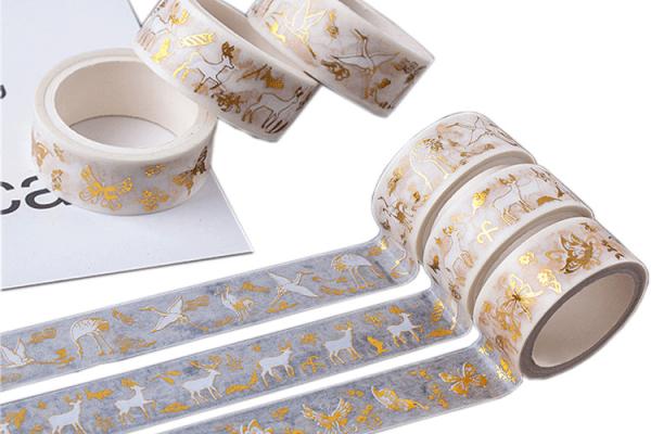 Quality Oil Proof CMYK Foil Washi Tape For Lipstick Packaging for sale