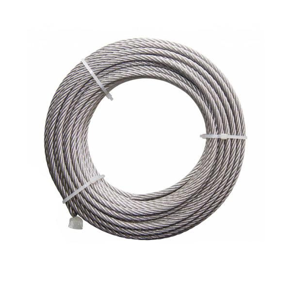 Stainless Steel Wire Cable 7x7 719 8mm 10mm 12mm 304 316 for Aircraft Standard AiSi Tolerance ±1% Rust Proof