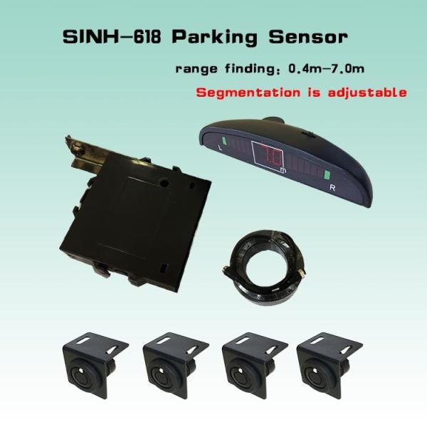 Quality trailer truck Reverse Parking Sensor with 4 sensors   the detection range is adjustable for sale