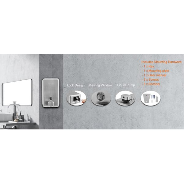 Wall Soap Dispenser 1100ml Wall Mounted Automatic Soap Dispenser Bathroom Accessories For Public Toilets