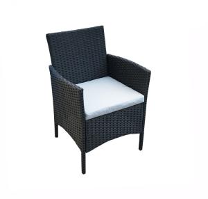 China SGS Approval Rattan Bistro Chair , Rattan Garden Armchair L52cm wholesale