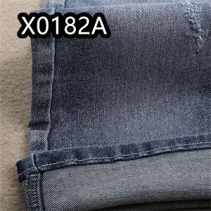 10Oz TR Cotton Polyester Spandex Denim Fabric Dark Blue Shade