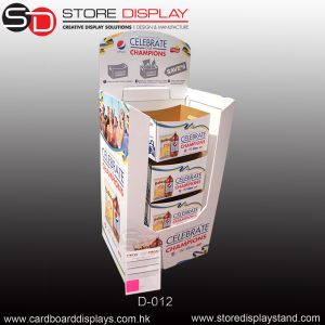 China Food packing dumpbin unit display stand wholesale