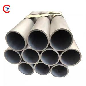 China Extruded ASTM 5052 Anodized Aluminum Tube Round Nature Silver on sale