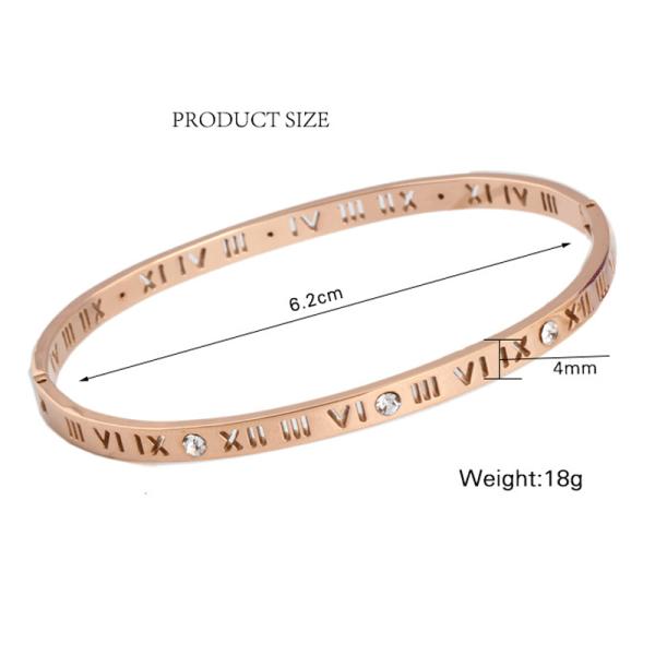 Stainless Steel Wrist Bangle Bracelet Nonreligious 4mm Width 18g Weight