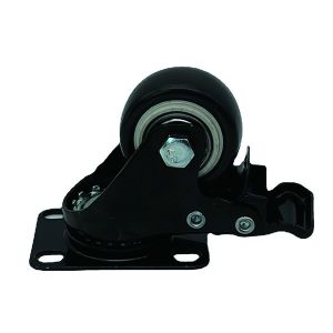 40MM Swivel Plate Caster Wheels Polyurethane Non Marking Locking Stem