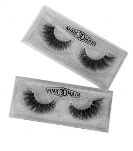 China New Natural Silk 3D Mink Lashes False Magnetic Eyelashes wholesale