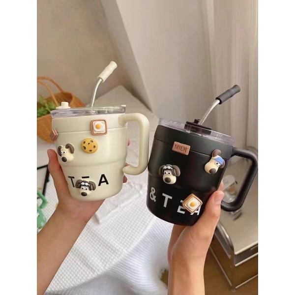 Office and Home Essential Stainless Steel Insulated Mug / Tumbler with Lids and Straws Direct Drinking or Straw Option