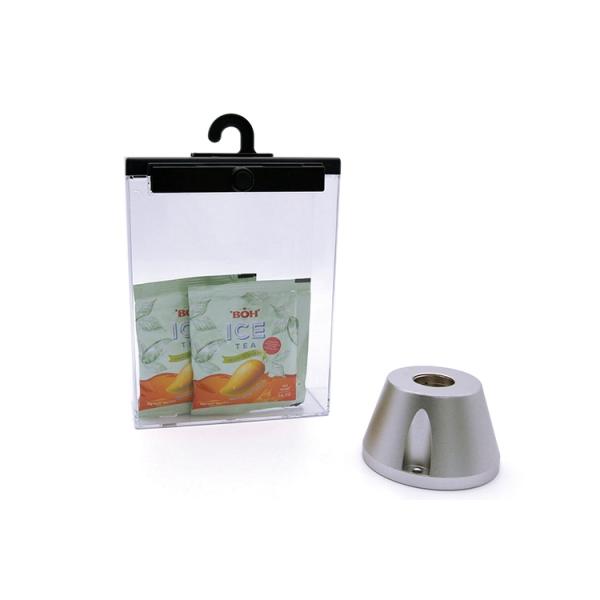 Security Shoplifting Transparent PC Safer Box Magnetic Lock Safer Box for Lipstick Cosmetic EAS Safer Box