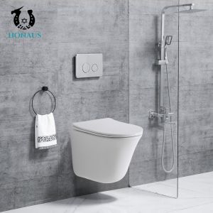 Strong Flush Rim Free Toilet Wall Suspended Toilets Anti Blocking