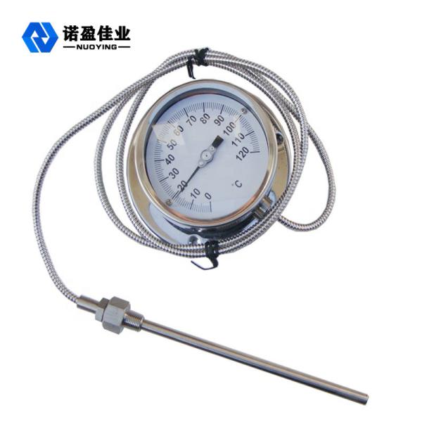 60mm Dial Bimetal Temperature Gauge 1.5 Accuracy SS304 0-150 Degree