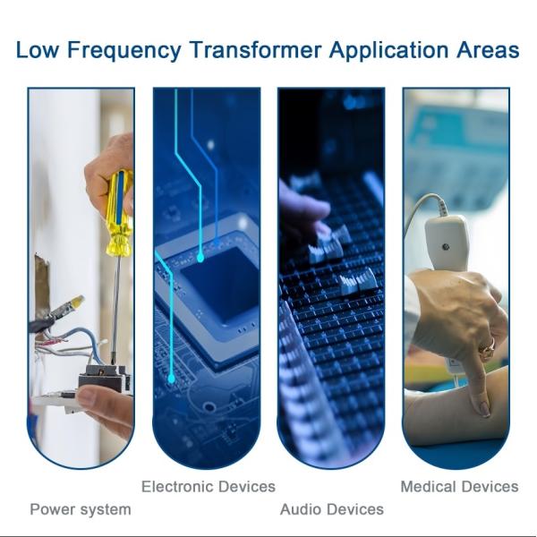 Low Loss EI41 Low Frequency Silicon Steel Chip Transformer 50HZ/60HZ