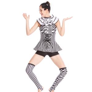 China MiDee Charactors Costume Modern Design Unitard Halter Neck Sleeves Jumpsuits wholesale