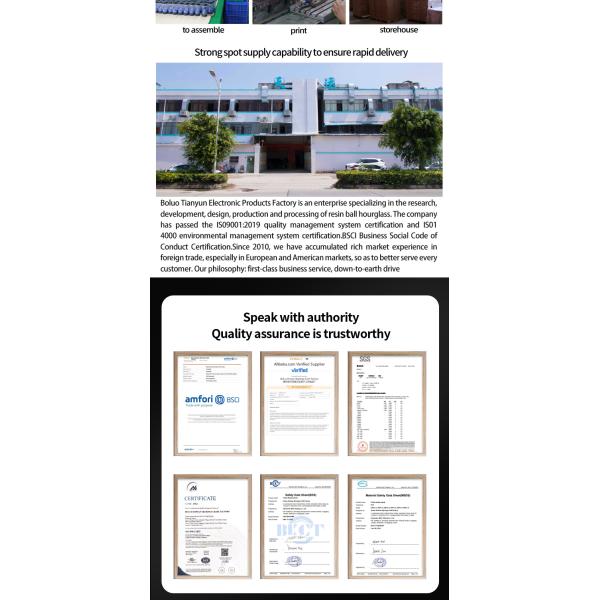 Custom Decorative Sand Timer 60 Minute 30 Minute 50 Minute With Wood Base