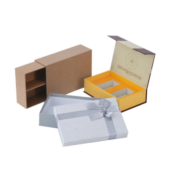 Quality Foldable Fancy Gift Boxes Gray Cardboard Custom Paper Boxes ISO9001 Approve for sale