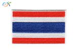 Hook Backing Turkey Thailand Embroidered Country Flag Patches Twill Fabric