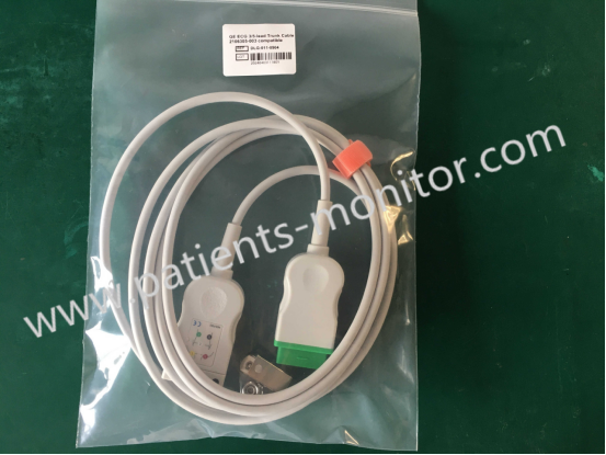 GE ECG 3/5-Lead Trunk Cable 2106305-003 Compatible REF DLG-011-0504 New 3.6m 1/Pack