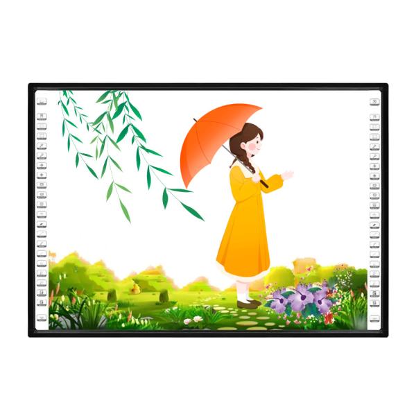 Quality Ceramic/smooth Glossy Plastic Surface IR Interactive Whiteiboard Smart Touch Panel With 22pcs Hotkeys Each Side For Quick And Easy Navigation School Education White Board for sale
