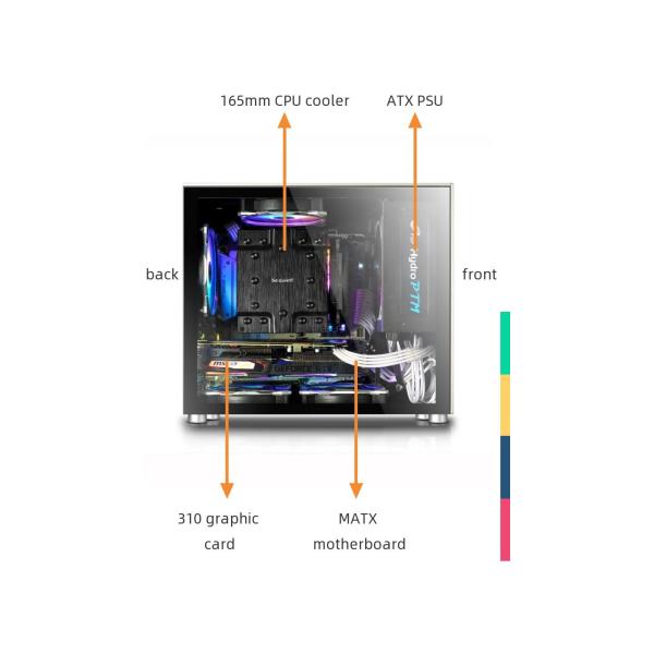 0.8mm SPCC Aluminium PC Case