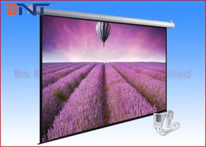 China Retractable Tensioned Projection Projector Screen 120 Inch With Romote on sale