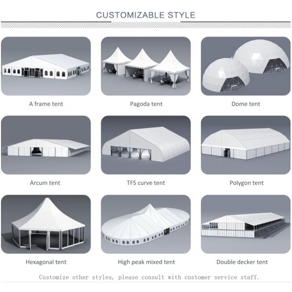 20x30 Heavy Duty PVC Fabric Outdoor Warehouse Tent Aluminum Frame Marquee