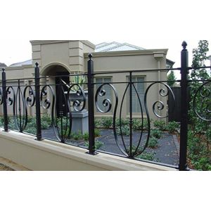 China European Q235 Metal Stair Wrought Iron Guardrail 1.8m wholesale