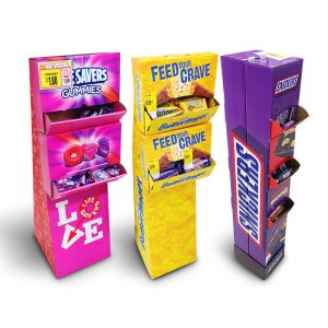 cosmetic dumpbin unit display stand