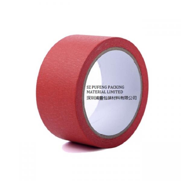 Quality Car Auto Painting Silicone Red Colored Masking Tape for sale