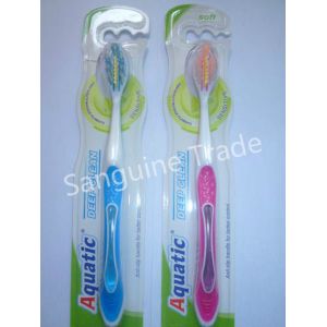 China Adult Toothbrush with blue &amp; Purple handle wholesale
