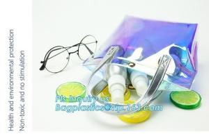 China PVC Slider zipper bag plastic bag with zipper, slider zipper plastic bag for packaging, slider zipper pvc pouch clear vi on sale