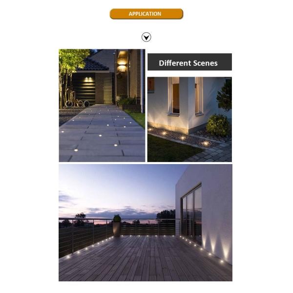 Mini IP67 1W CREE XPE LED Single Color inground light outdoor buried lamp staircase step light