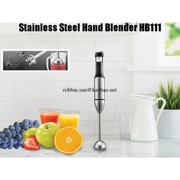 HB111 Stainless Steel Stick Blender With Chooper and Processing Bowl